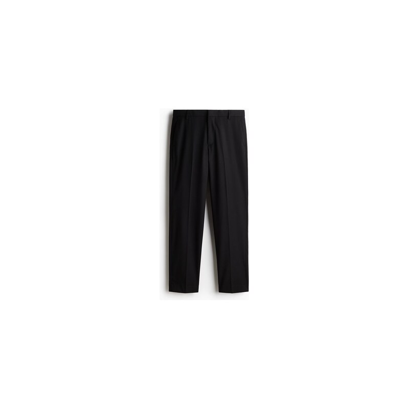 H&M - Společenské kalhoty Regular Fit - Černá