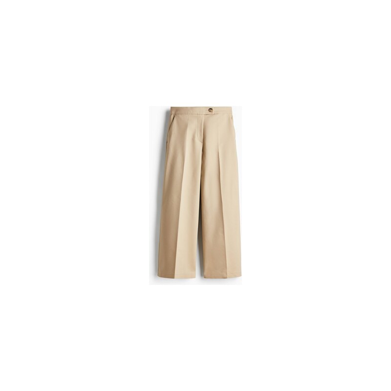 H&M - Široké elegantní kalhoty - Béžová
