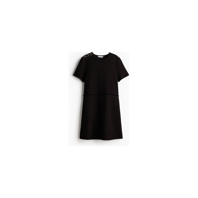 H&M - Mini šatys knoflíky - Černá