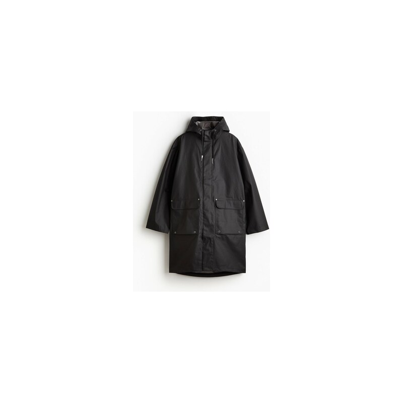 H&M - Plátěná parka - Černá