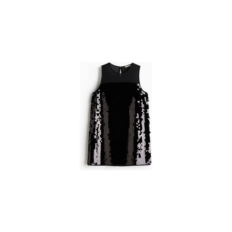 H&M - Flitrové mini šaty - Černá