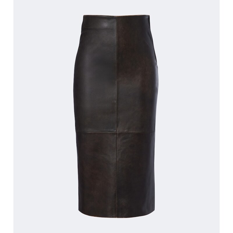 Arma Leather pencil skirt