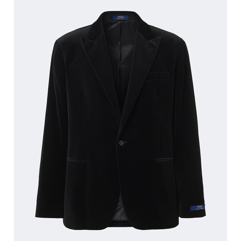 Polo Ralph Lauren Single-breasted velvet blazer