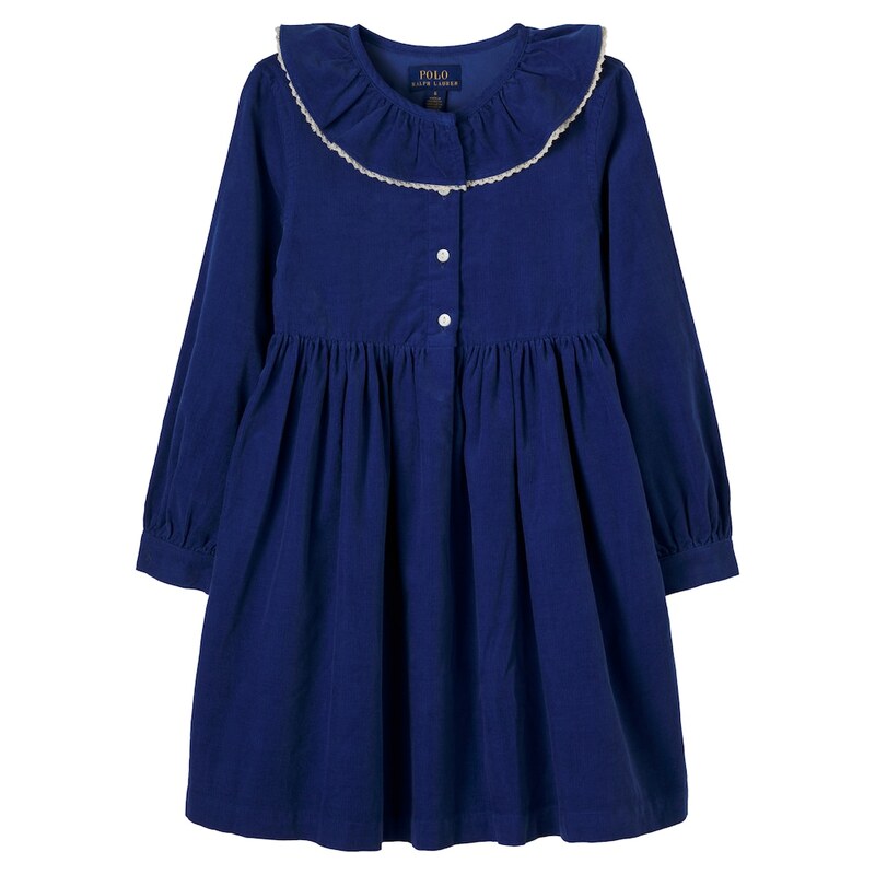 Polo Ralph Lauren Kids Embroidered cotton corduroy dress