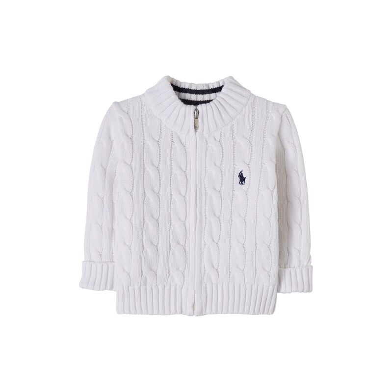 Polo Ralph Lauren Kids Cable-knit cotton zip-up cardigan