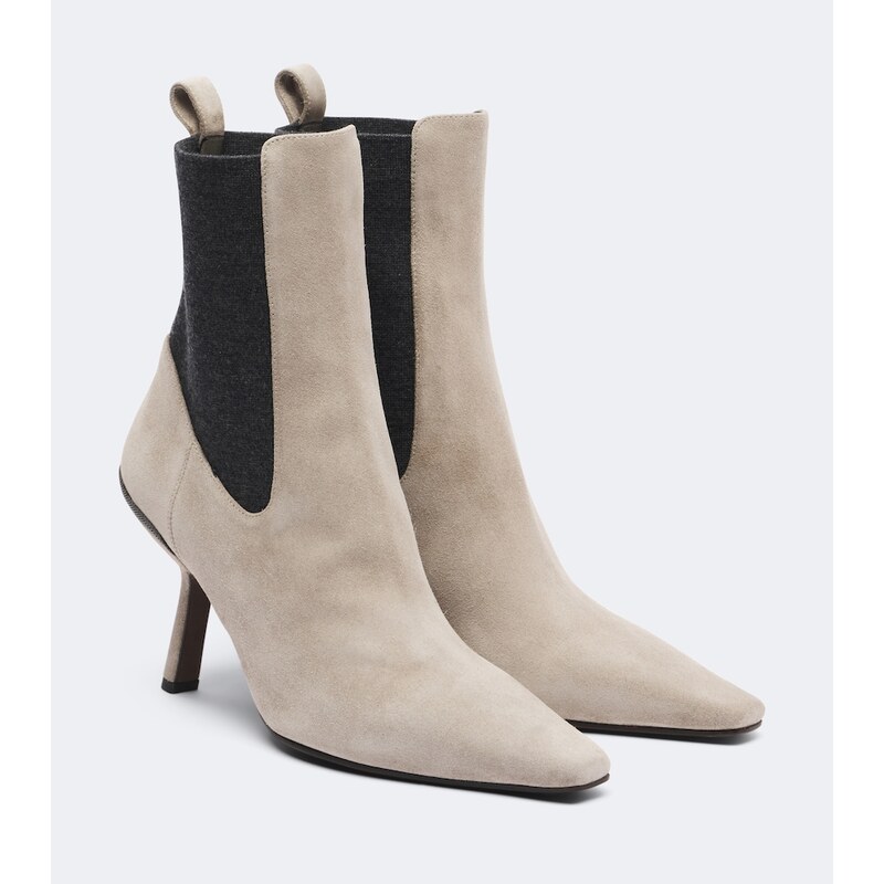 Brunello Cucinelli Monili suede Chelsea boots