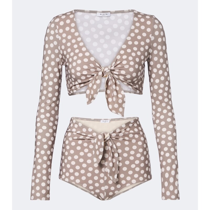 Alaia AlaÃ¯a Polka-dot bikini