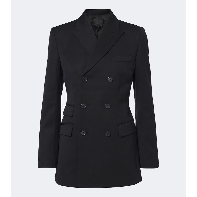 Nili Lotan Noah double-breasted virgin wool blazer