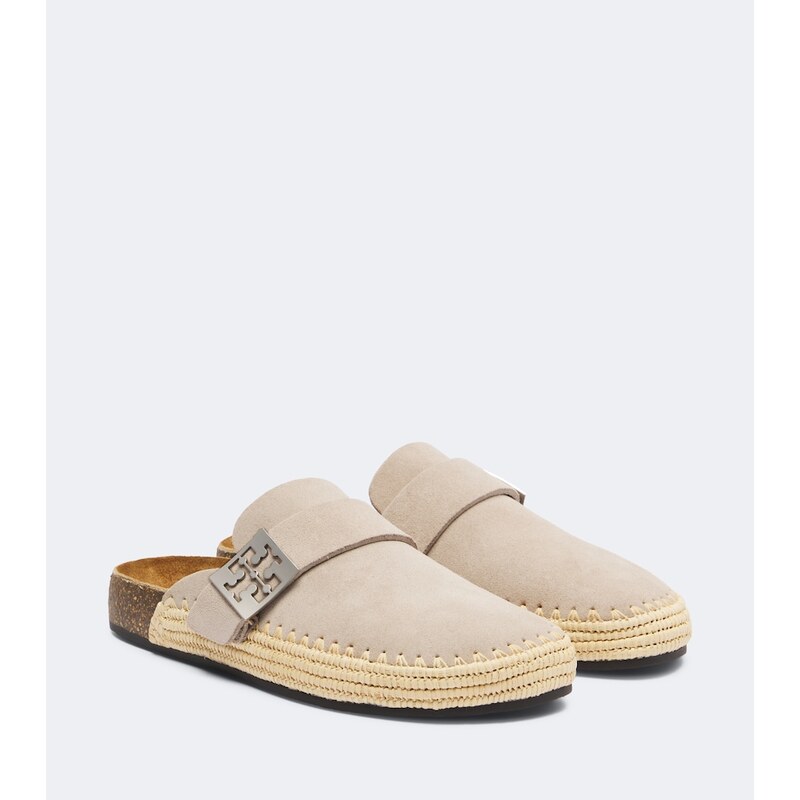 Tory Burch Mellow woven suede clogs