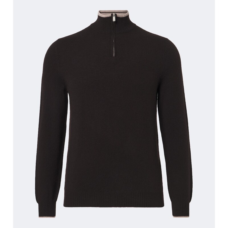 Fedeli Cashmere half-zip sweater