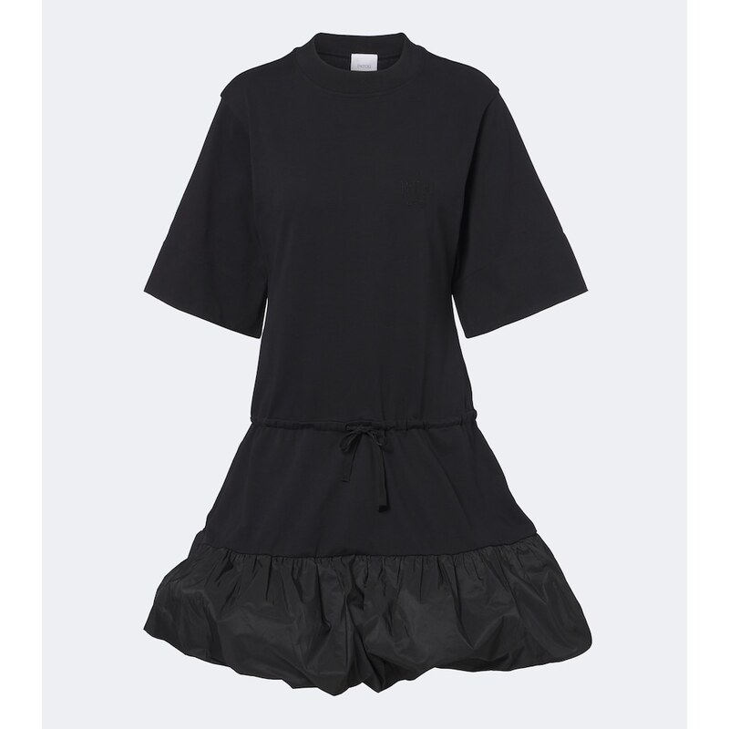 Patou Faille-trimmed cotton minidress