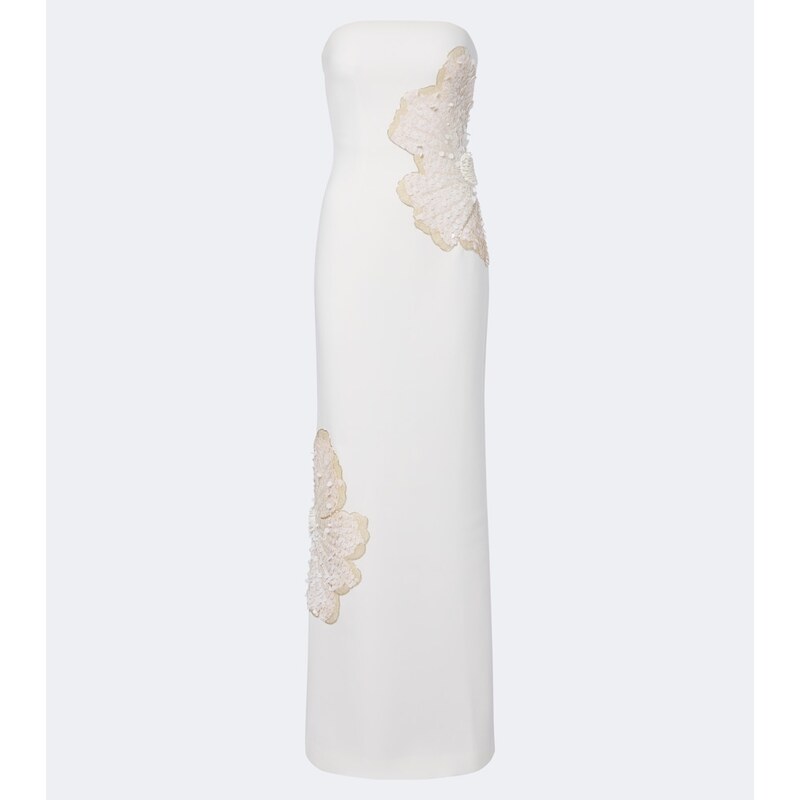 Rebecca Vallance Sequined strapless gown