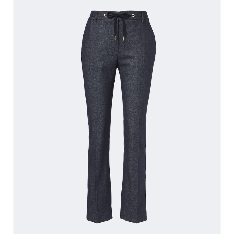 Eleventy Wool-blend slim pants