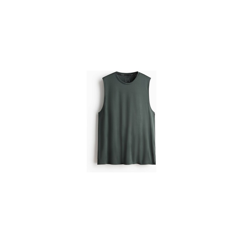 H&M - Sportovní tílko Regular Fit DryMove - Borovicově Zelená