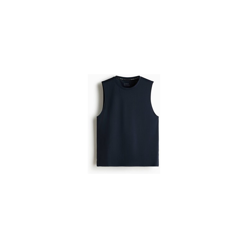H&M - Sportovní tílko Regular Fit DryMove - Tmavomodrá
