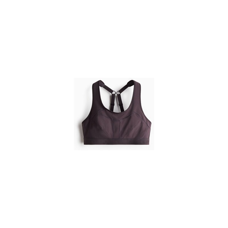 H&M - Sportovní podprsenka High Support DryMove - Švestková
