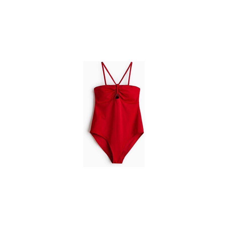 H&M - Jednodílné plavkys vyztuženými košíčky - Červená