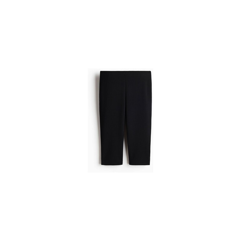 H&M - Kalhoty capri z žerzeje Ponte di Roma - Černá