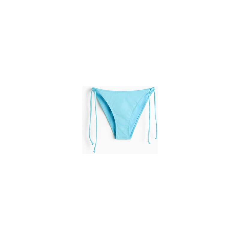 H&M - Zavazovací bikinové kalhotky tanga - Tyrkysová