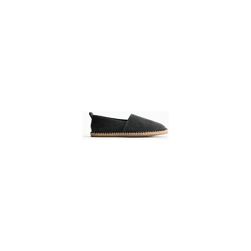 H&M - Plátěné espadrilky - Černá