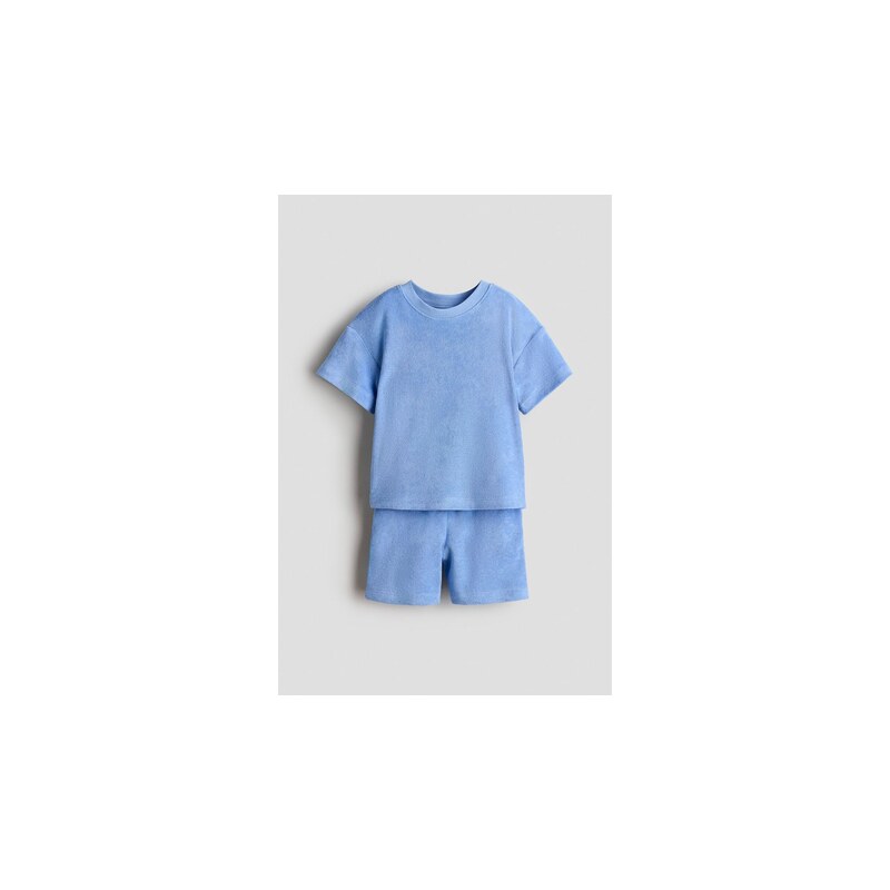 H&M - Dvoudílná souprava z froté - Modrá
