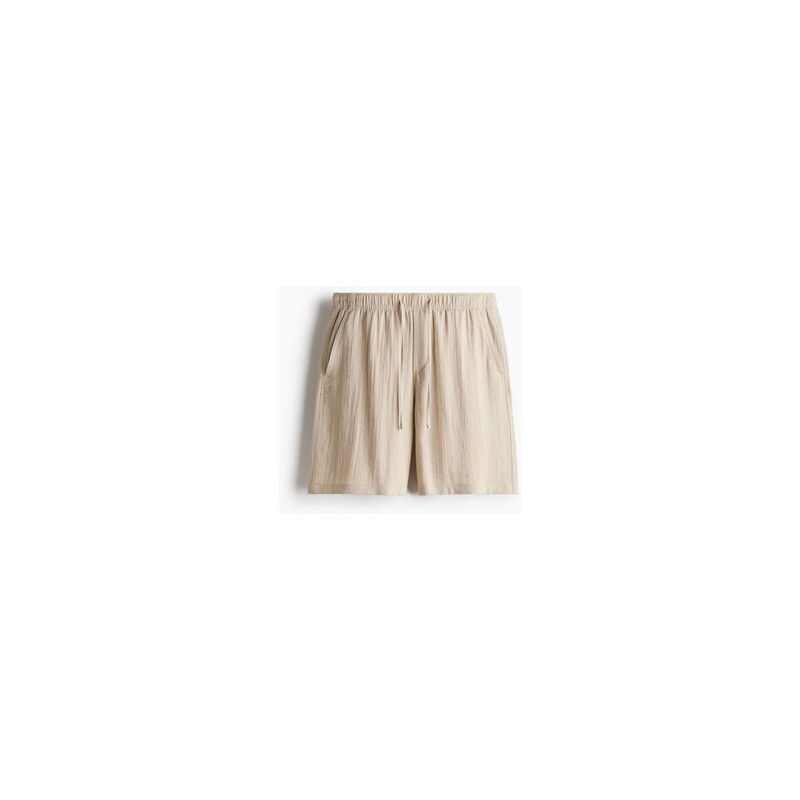 H&M - Šortky Loose Fit - Světle Béžová