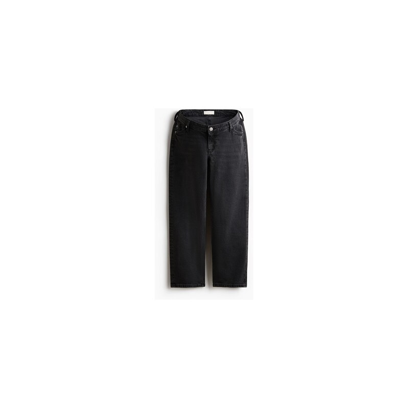 H&M - MAMA Straight Ankle Jeans - Černá