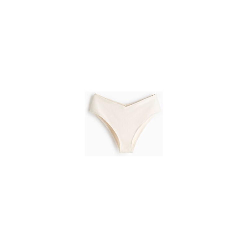H&M - Bikinové kalhotky Cheeky - Krémová