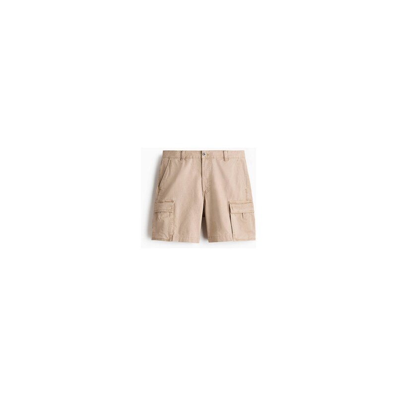 H&M - Šortky cargo Relaxed Fit - Béžová