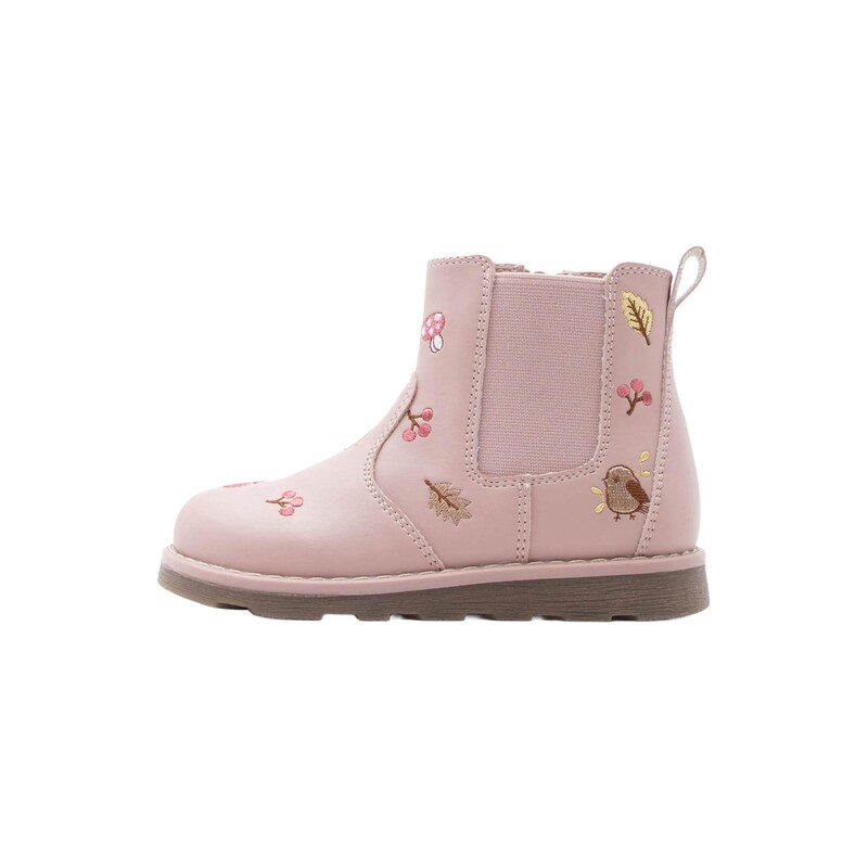 Friboo Kozačky mokka / pink / světle růžová / bílá