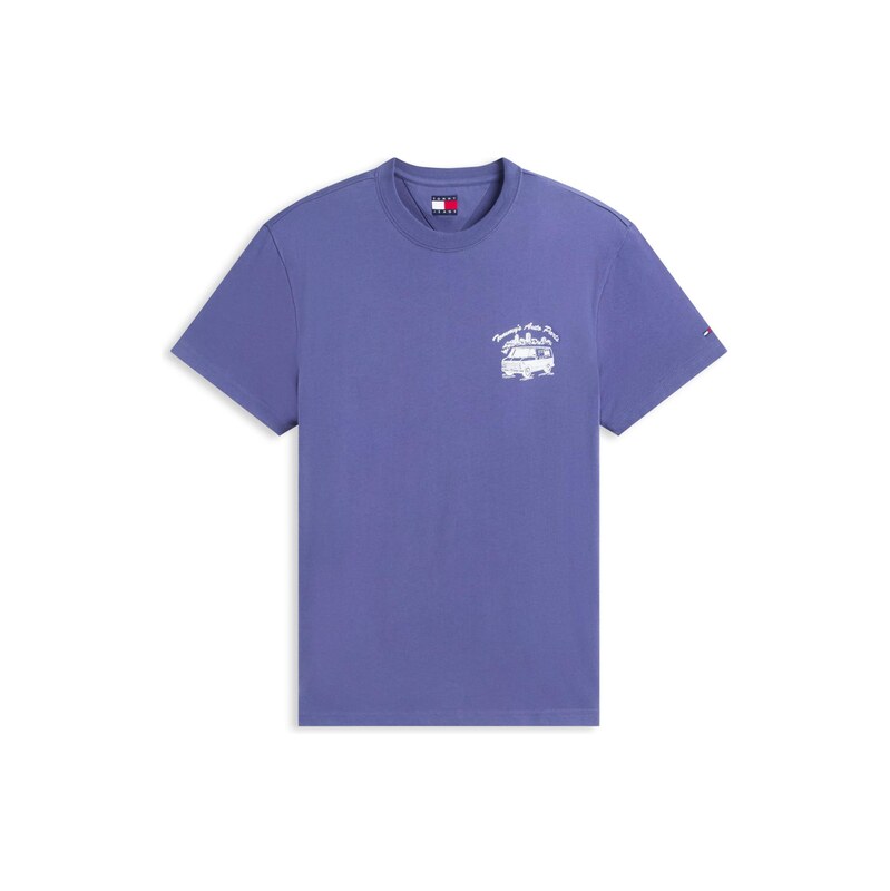 Tommy Jeans Tričko indigo / bílá