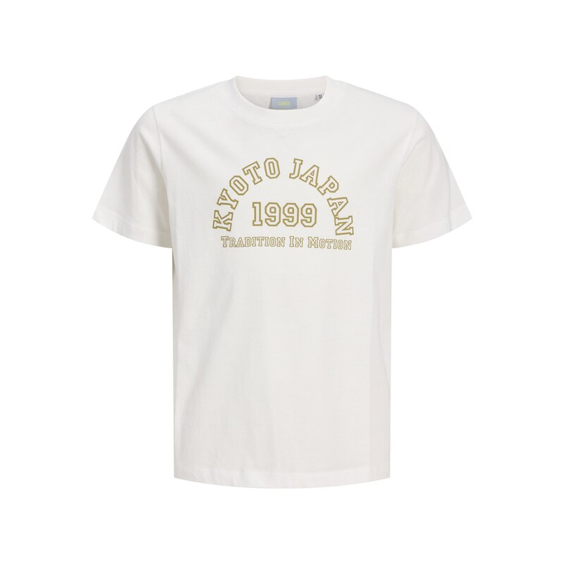 JJXX Tričko JXMERLE khaki / bílá