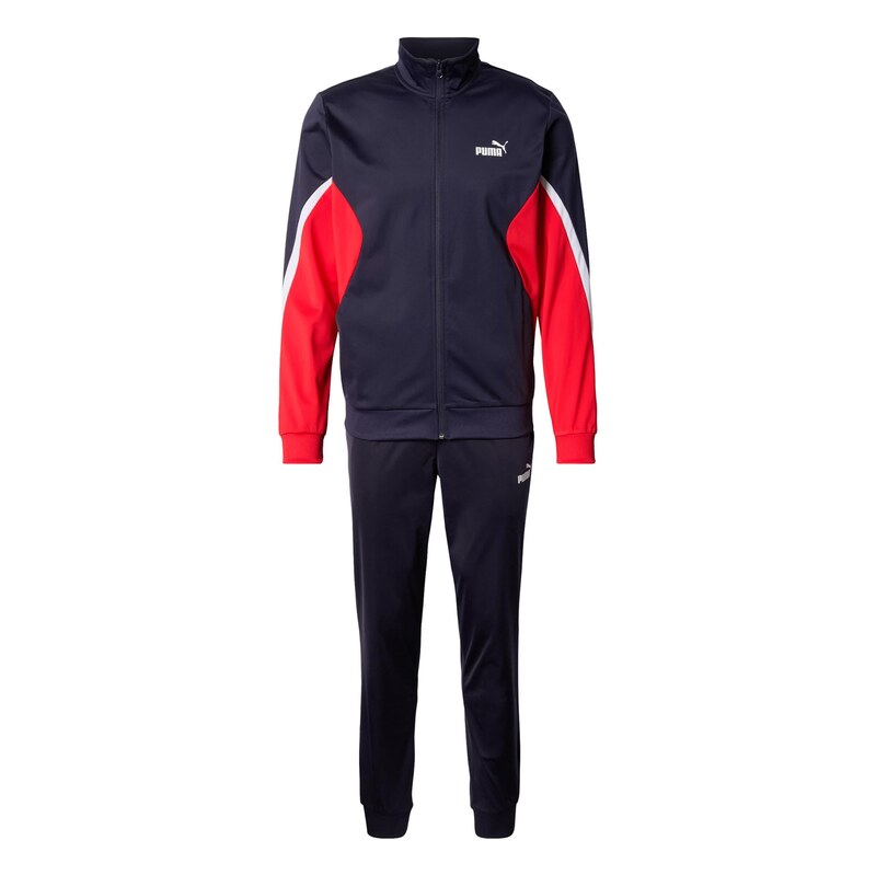 PUMA Tepláková souprava ESS námořnická modř / červená / bílá