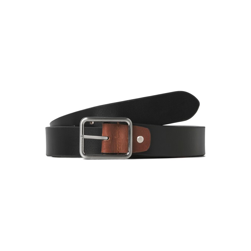 JACK & JONES Opasek JACWINSTON hnědá / černá