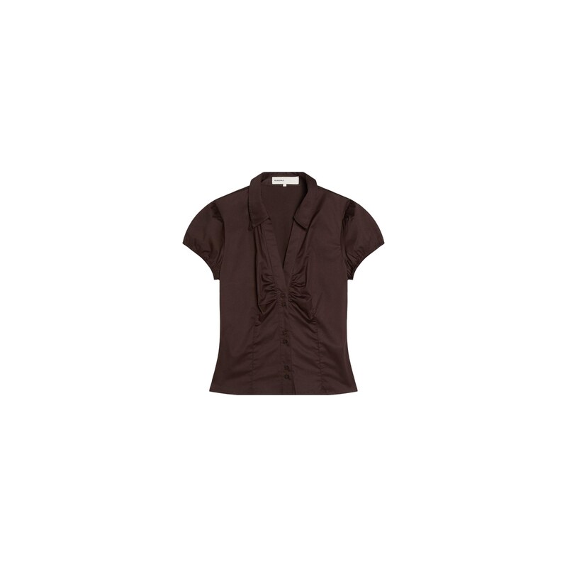 Bershka Halenka CAMISA ESPALDA hnědá