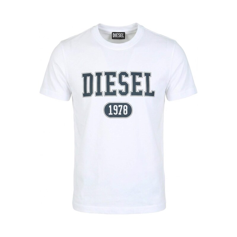 DIESEL Tričko T-DIEGOR 1-A bílá