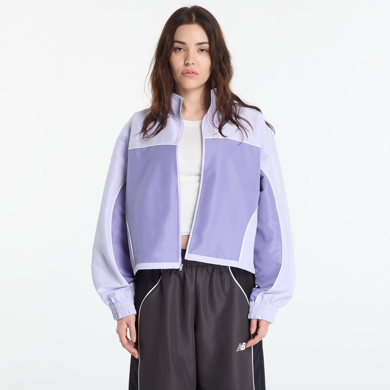 Bunda New Balance Trackside Woven Jacket Dark Smoked Violet M