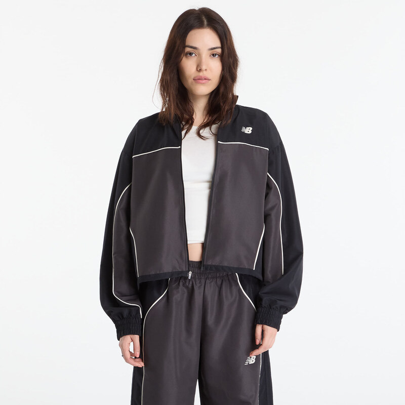 Bunda New Balance Trackside Woven Jacket Black Cement S