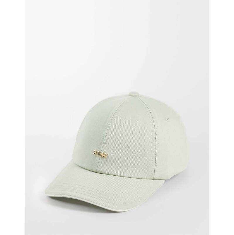 Hugo Red BOSS Red gold logo cap in pale green