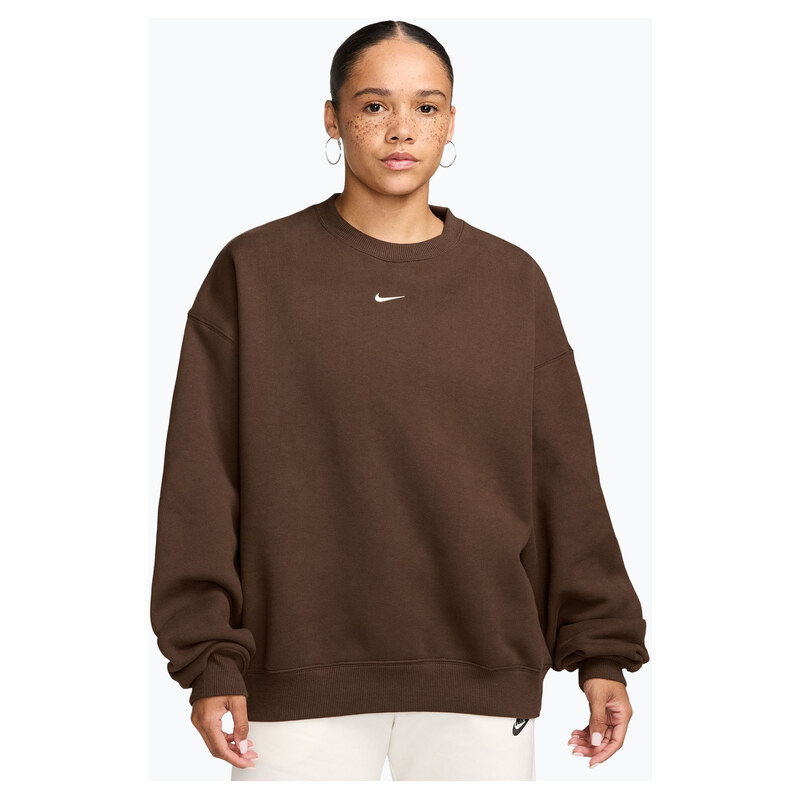Dámská mikina Nike Studio Fleece Medium Weight cacao wow/sail