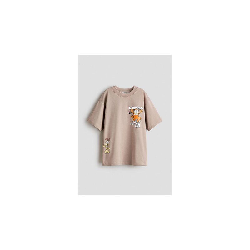 H&M - Tričkos potiskem - Béžová/Garfield