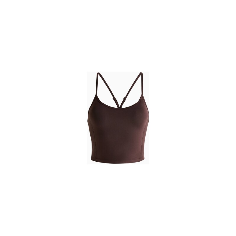 H&M - Bezešvý sportovní top DryMove - Čokoládová Moka