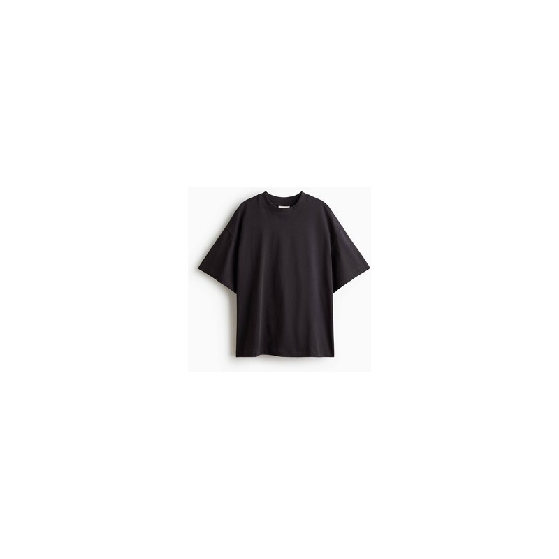 H&M - Sportovní tričkos potiskem Oversized Fit - Tmavě Vřesová
