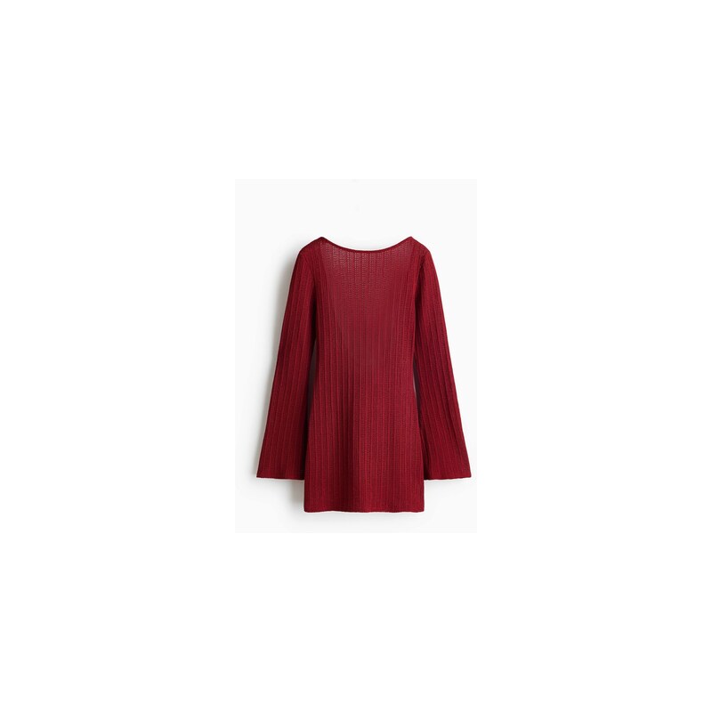 H&M - Plážové šatys lodičkovým výstřihem - Tmavě Červená