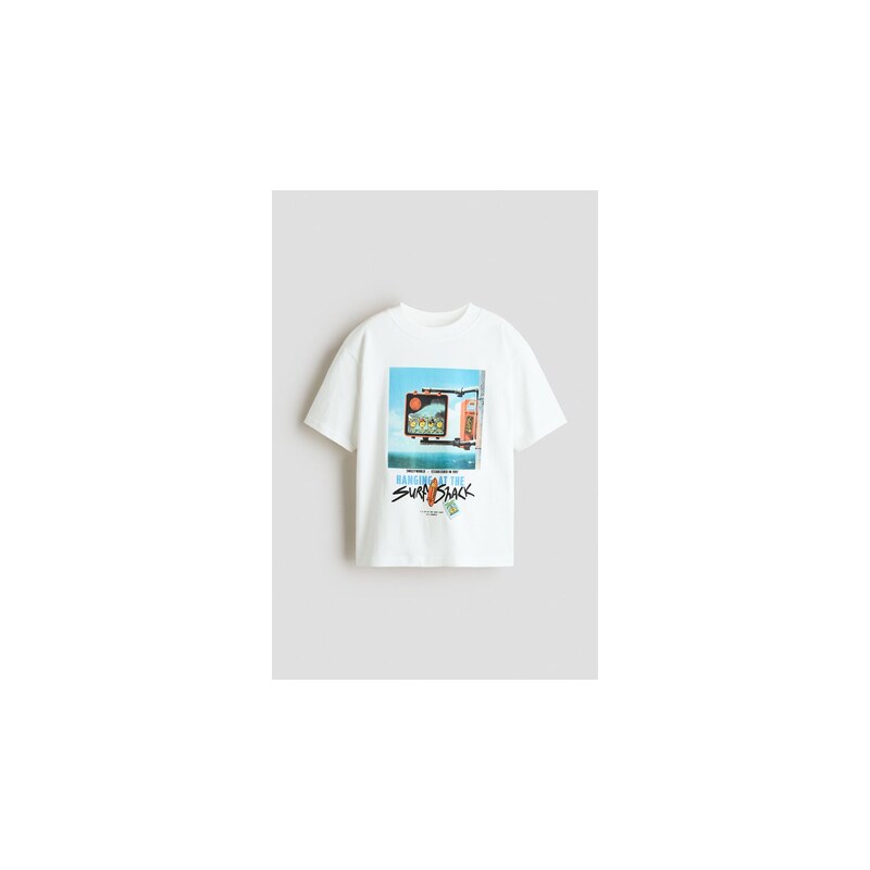 H&M - Tričkos potiskem - Bílá/Smileyworld
