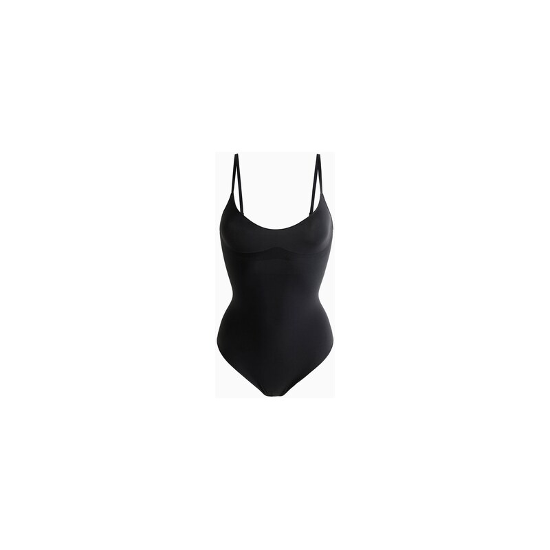 H&M - Bezešvé body Light Shape Thong - Černá