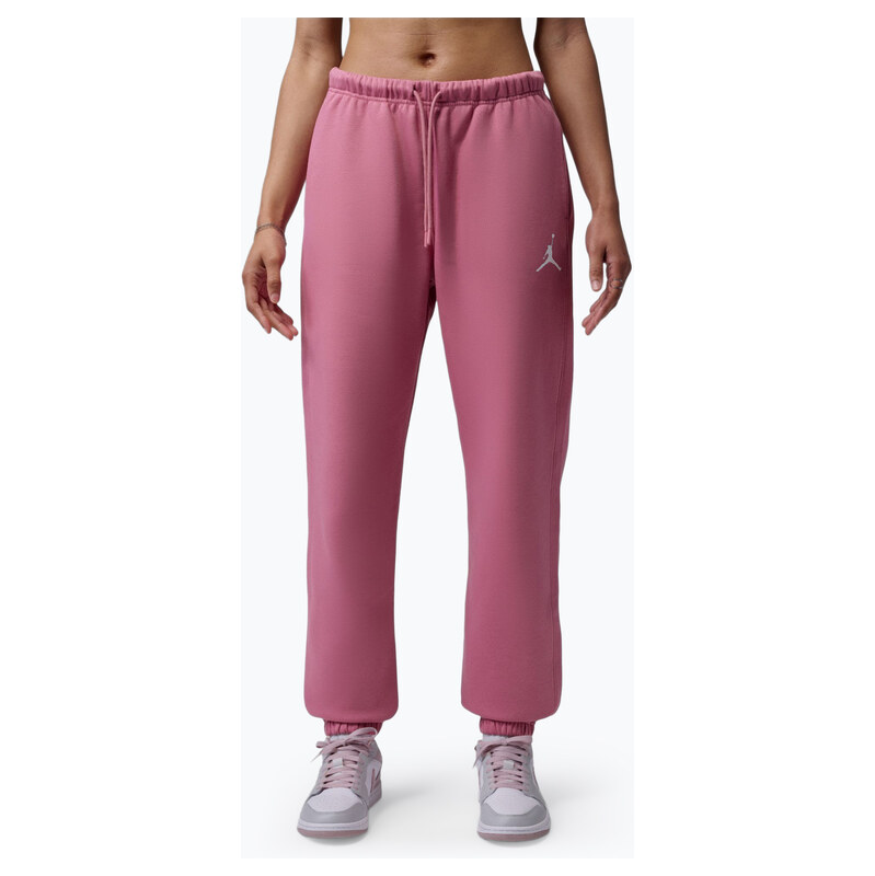Dámské kalhoty Jordan Fleece desert berry/white