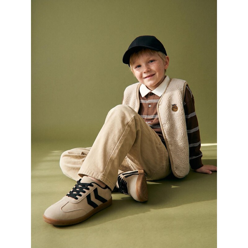 Sinsay - Šněrovací sneakersy z imitace kůže - zelená