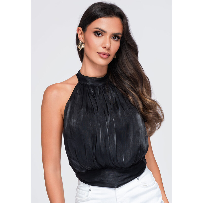 Ombre Elegantní dámská halenka s holými zády