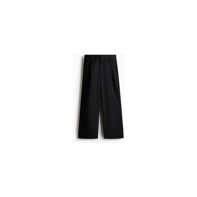 H&M - Široké elegantní kalhoty Loose Fit - Černá